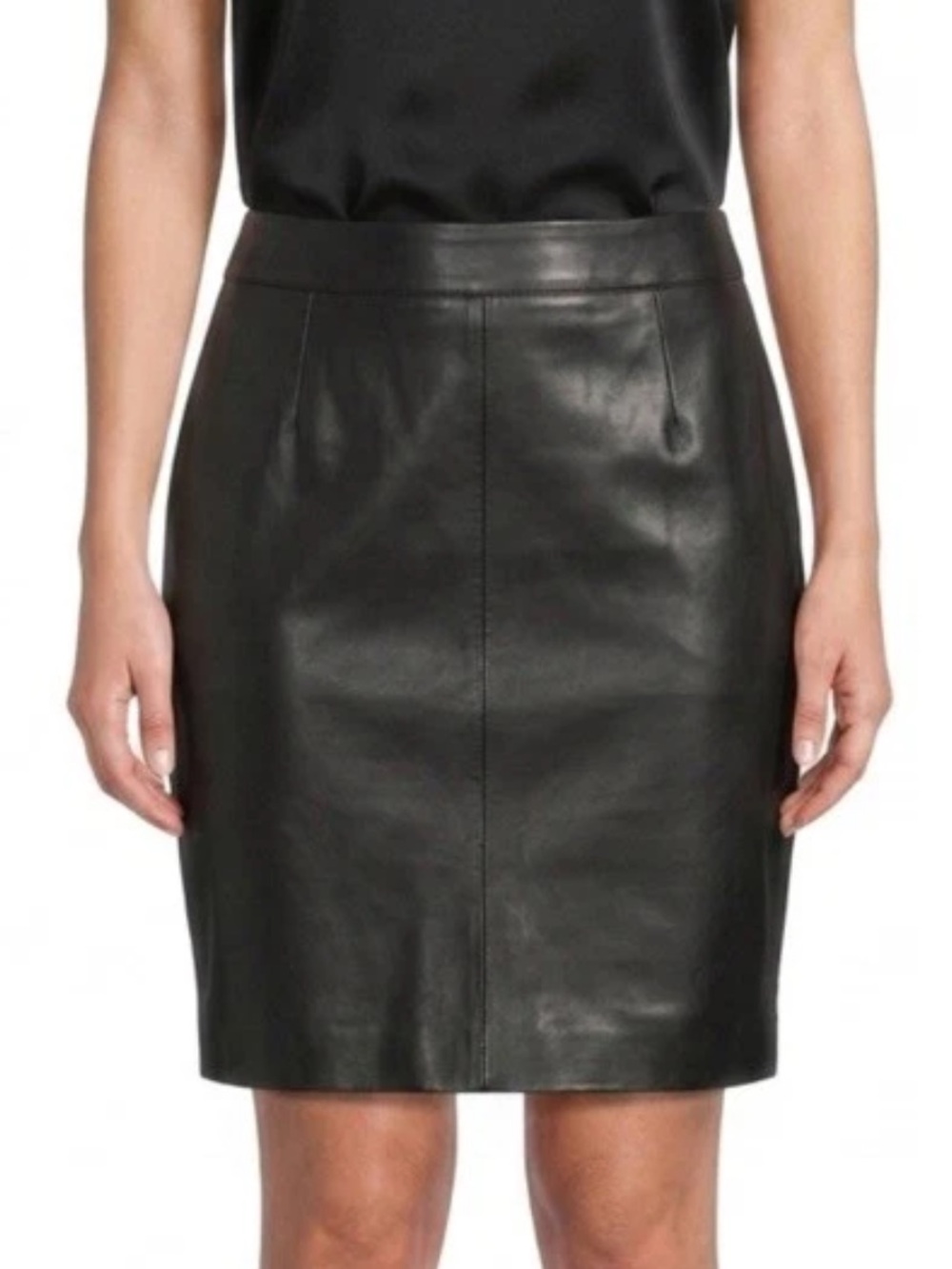 M T Morgan Taylor Studio leather skirt size 10